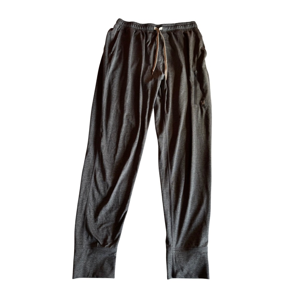 Vuori Ponto Performance Jogger Mens Charcoal Heather Grey DreamKnit Pants Medium